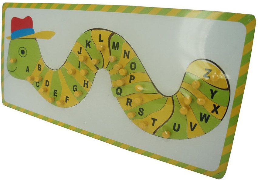Alphabet caterpillar puzzle sales