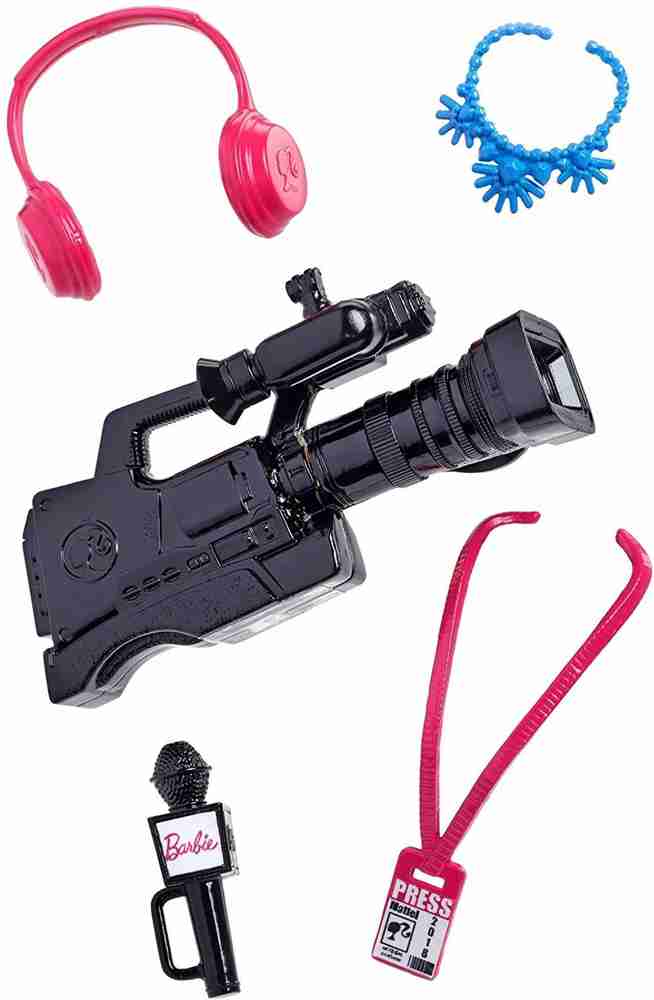 Barbie news reporter best sale camera and microphone