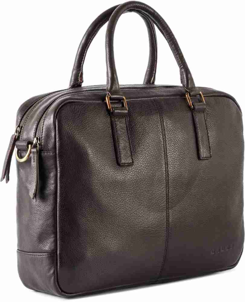 Gauge machine Leather Laptop Bag Medium Briefcase For Men