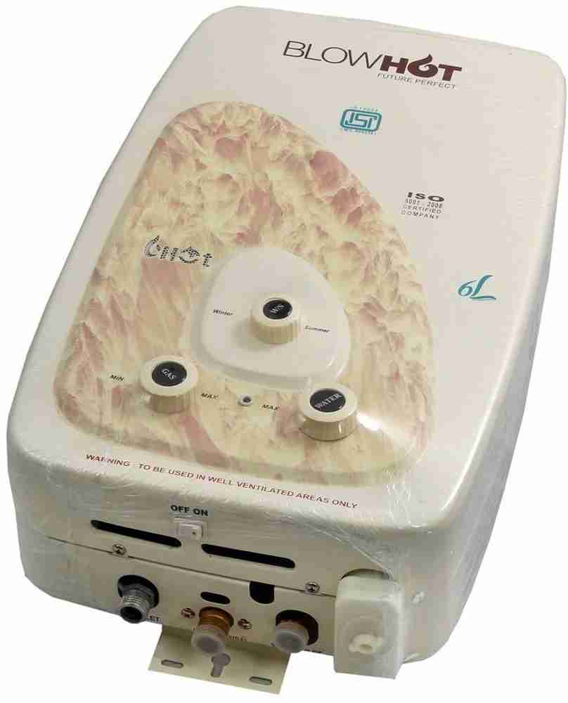 Blowhot 6 L Gas Water Geyser (Luxury 101, Rectangular) Price in India - Buy Blowhot  6 L Gas Water Geyser (Luxury 101, Rectangular) online at Flipkart.com