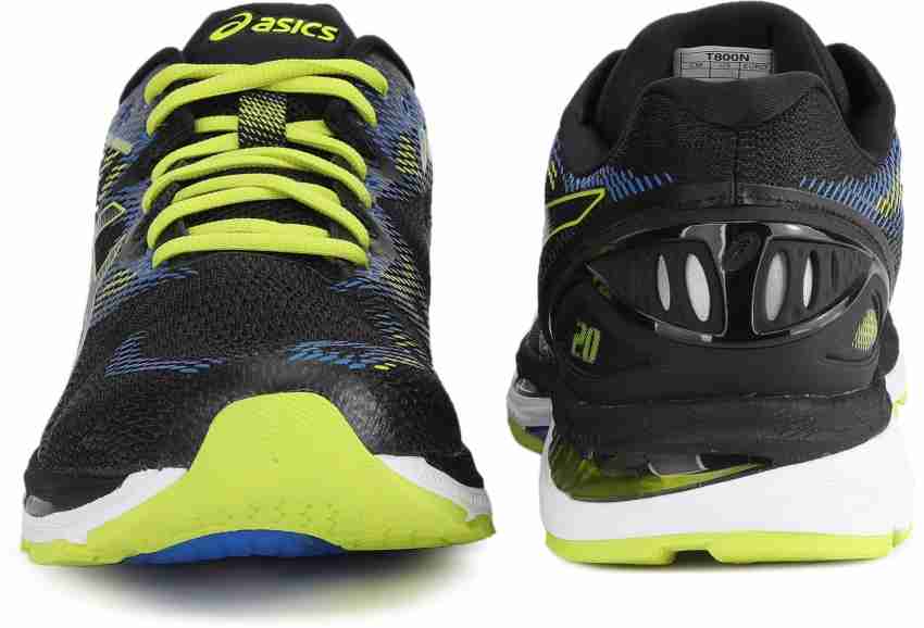 Asics men's gel-nimbus 20 shoe - black/sulphur/victoria clearance blue