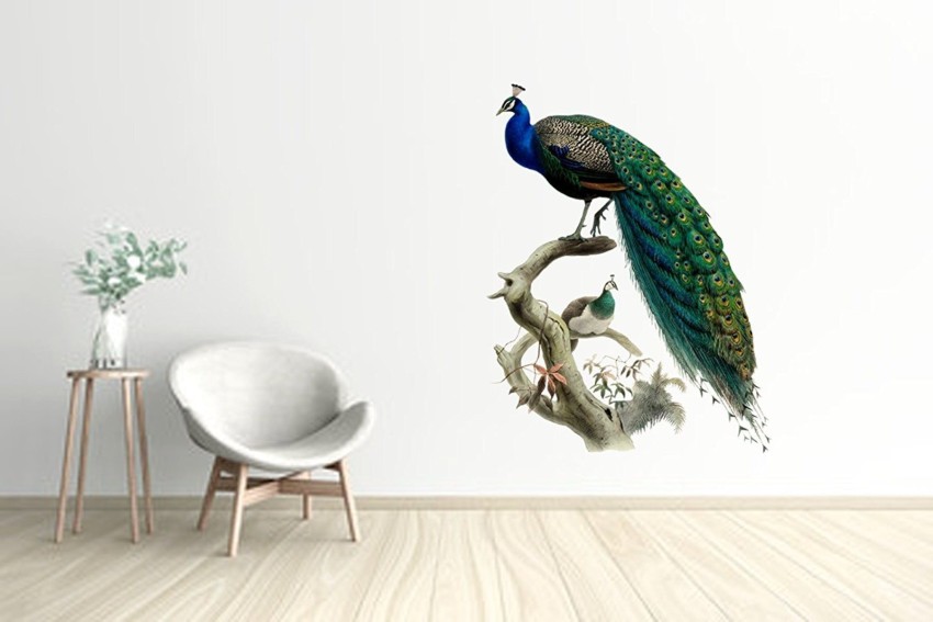 New Way Decals-Wall Sticker (9659) ''Royal Peacock Design