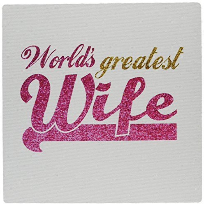 3dRose Mouse Pad, Worlds Greatest Wife Romantic Marriage Or