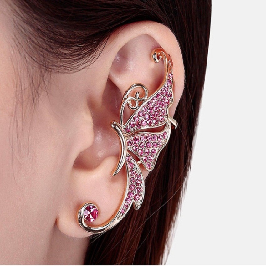 Butterfly Cuff Chain Earrings Wrap Tassel Earrings India