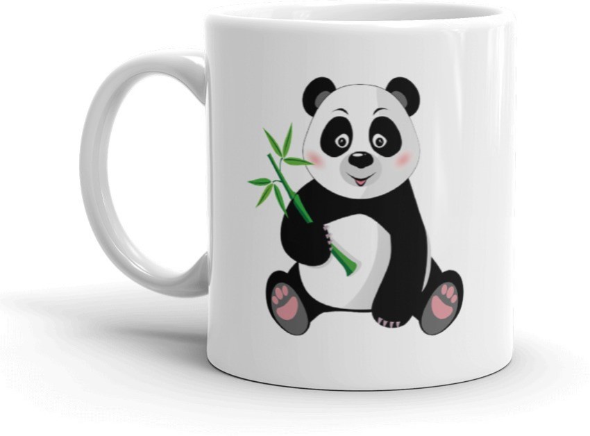 1pc Creative Ceramic Panda Pattern Mug Cartoon Cup Cute Milk