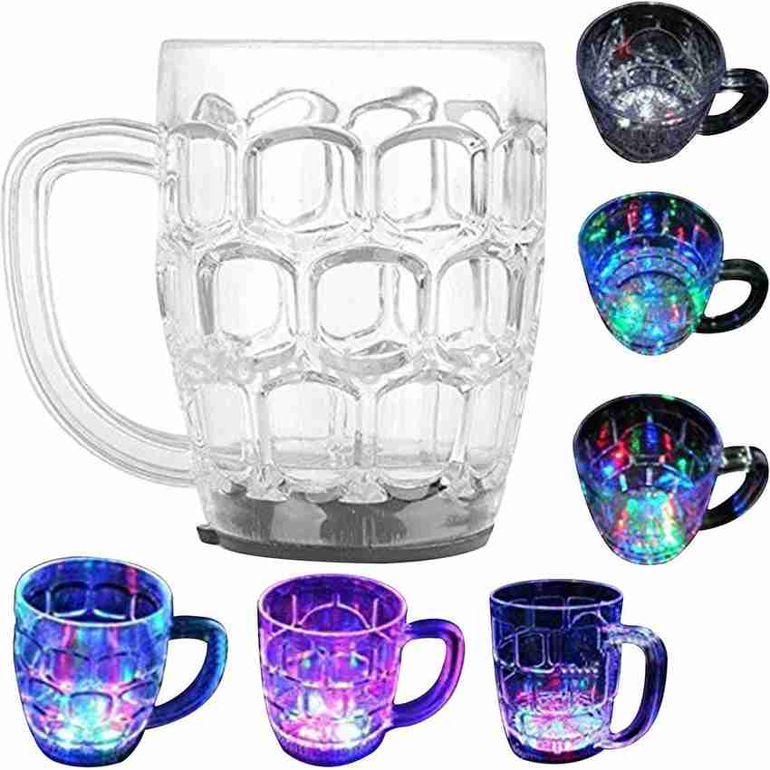 Flashing light wine glass store