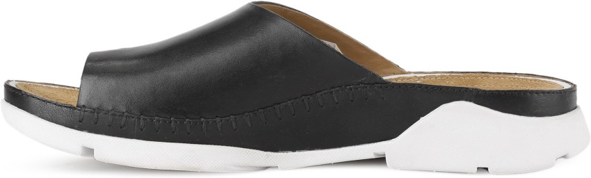 CLARKS Tri Alba Black Leather Women Black Sandals Buy Black