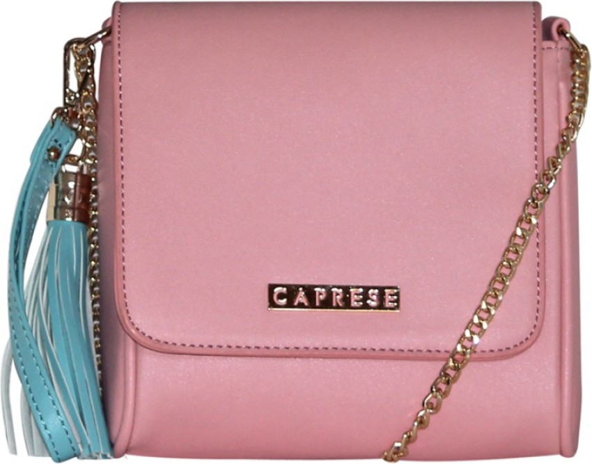 Caprese Pink Sling Bag Shally Mobile Sling Medium Pink Blue Pink