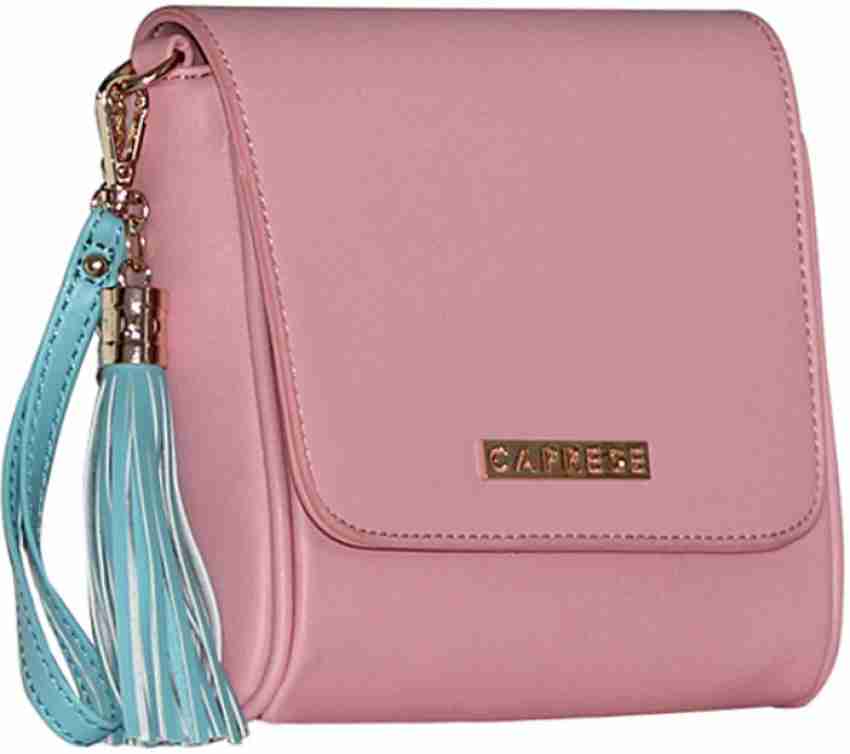 Caprese Pink Sling Bag Shally Mobile Sling Medium Pink Blue Pink