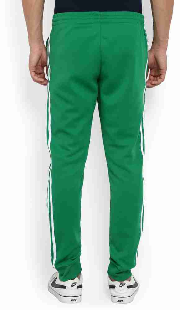 Mens green adidas track pants top