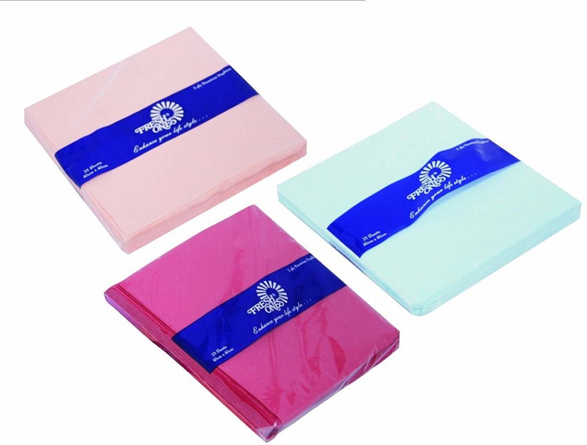 25 serviettes non-tissées rose premium 40 cm Table'Colors