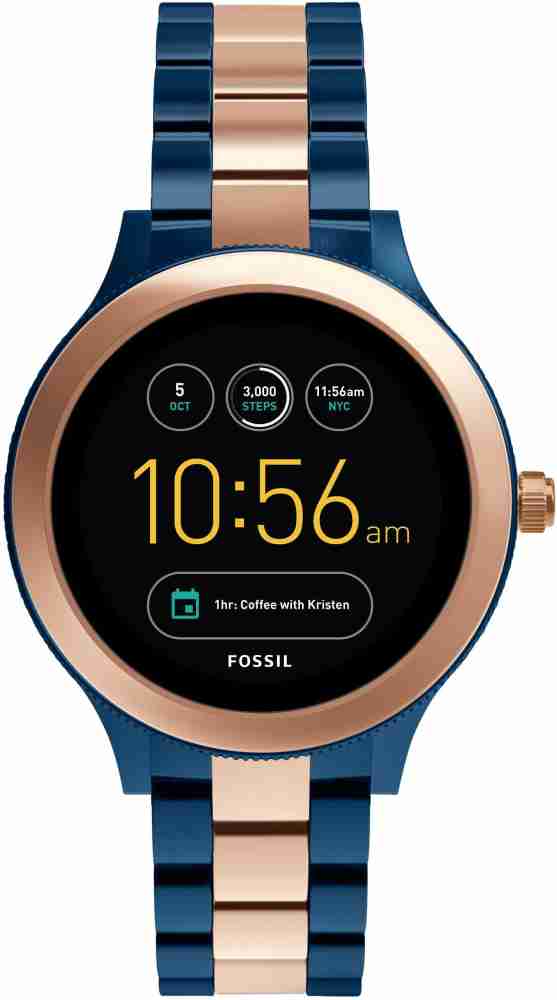 Fossil q venture online rose gold