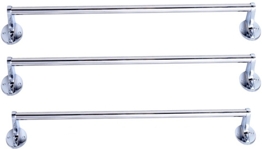 LAKSHAY CROME PLATED HEAVY DUTY HOOK TOWEL ROD - 3 PIC SETS 24 inch 3 Bar Towel  Rod Price in India - Buy LAKSHAY CROME PLATED HEAVY DUTY HOOK TOWEL ROD 