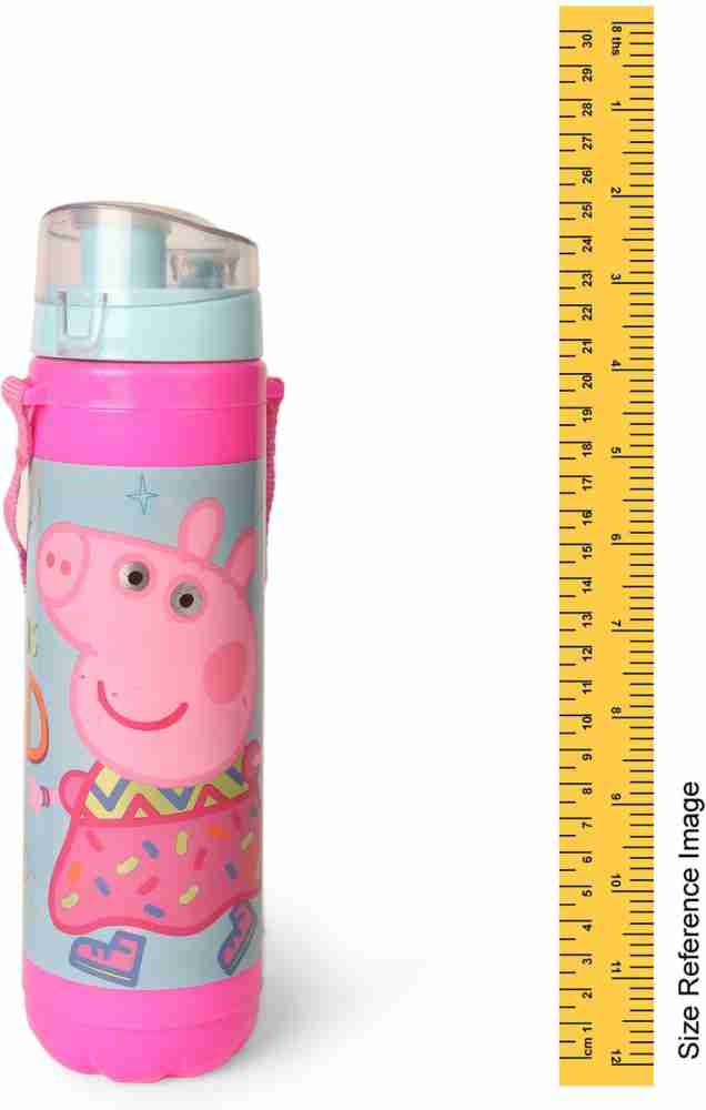 Peppa Pig, 500 - 700 ML, Push Button, Multi Color - Water Bottles Online