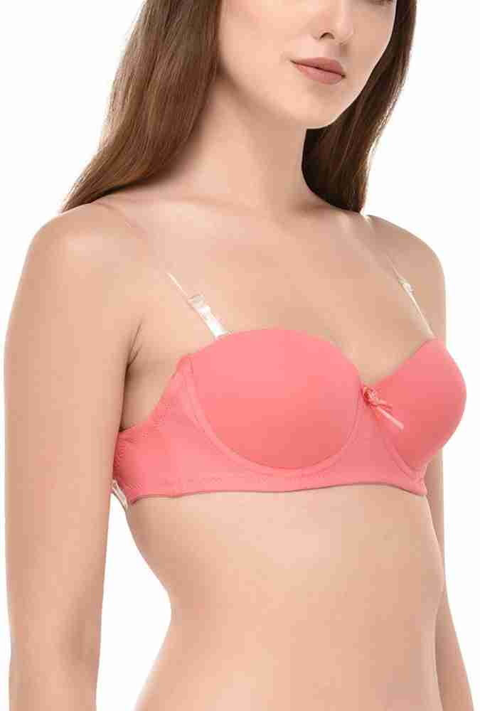 ChiYa by Strapless, Detachable Back Transparent Straps Padded With