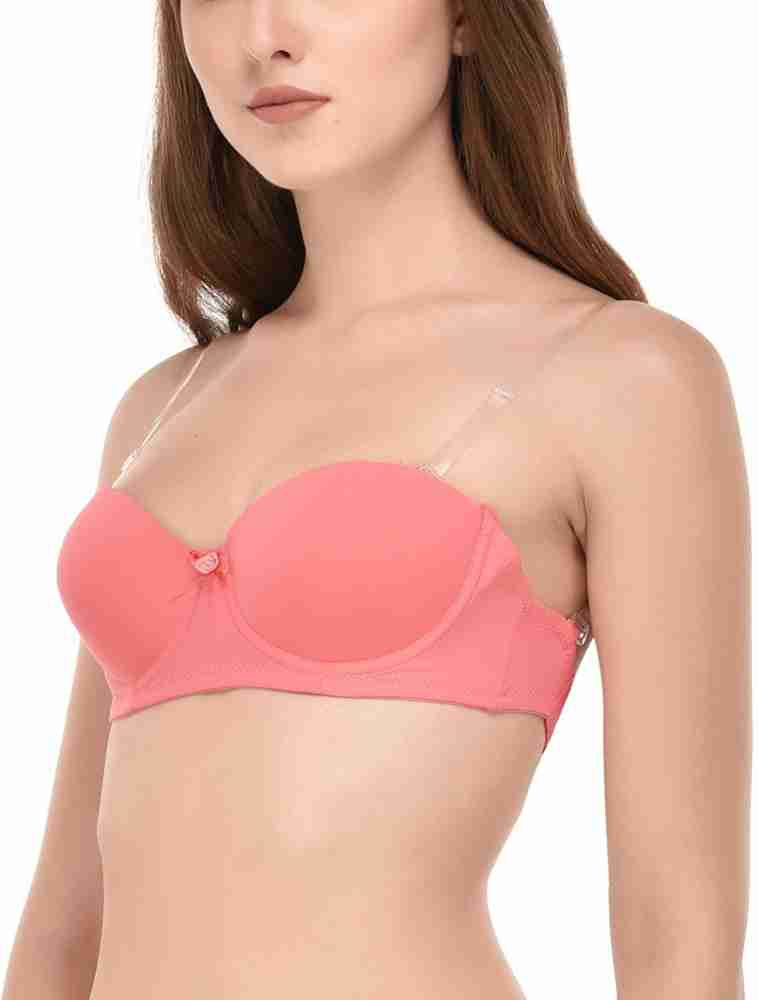 ChiYa by Strapless, Detachable Back Transparent Straps Padded With