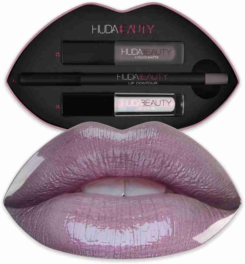 Huda beauty 2025 silver fox lipstick