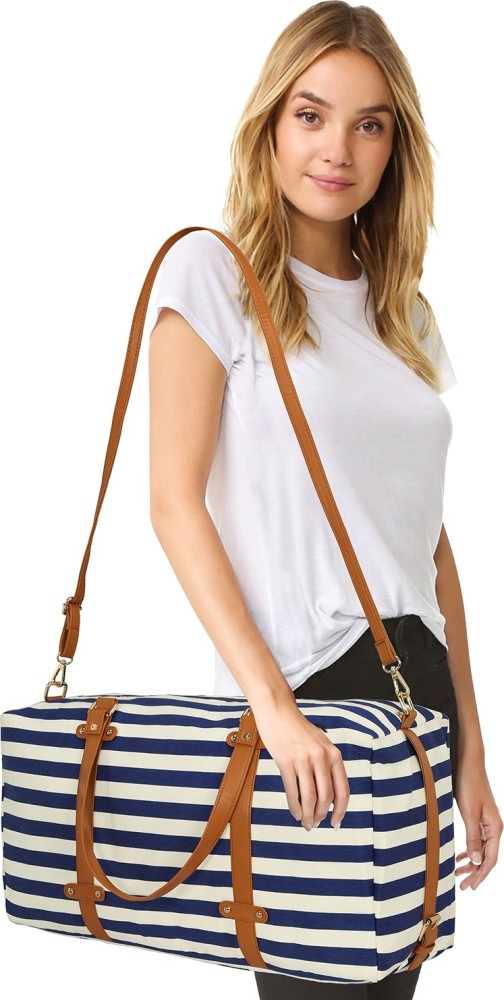 Madden girl clearance striped weekender bag