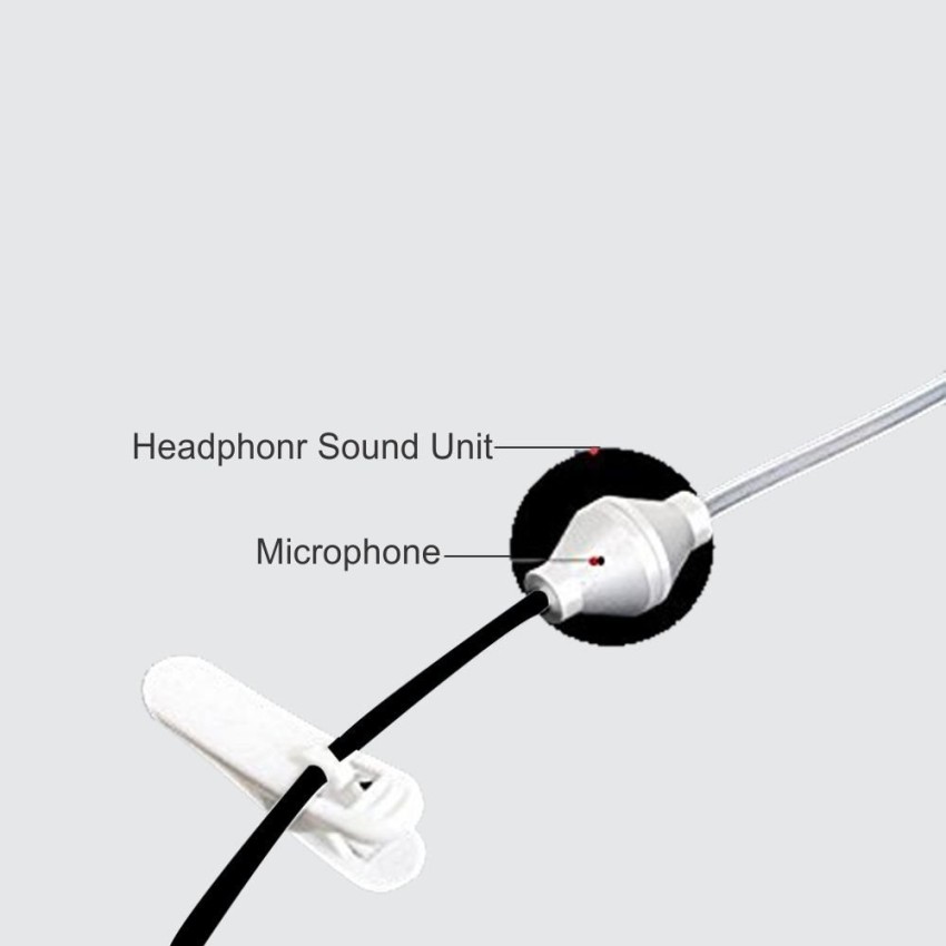 Air tube headset with microphone hot sale