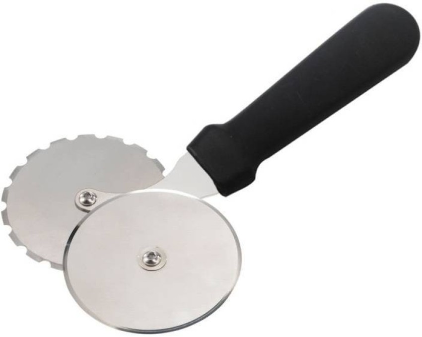 4 Patterns Stainless Steel Pizza Cutter Double Roller Pizza Knife