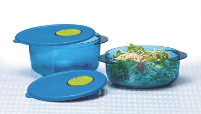 Tupperware Rock N Serve Microwave Safe Large Round Set Spearmint