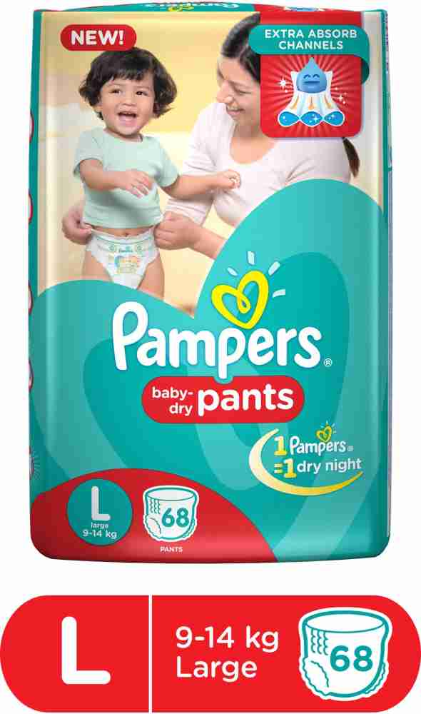 Flipkart pampers hot sale l size