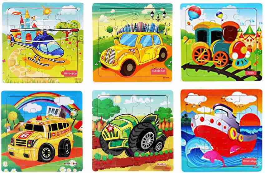 Kids Jigsaw Puzzle Wooden Kids 16 Piece Jigsaw Toys Education And