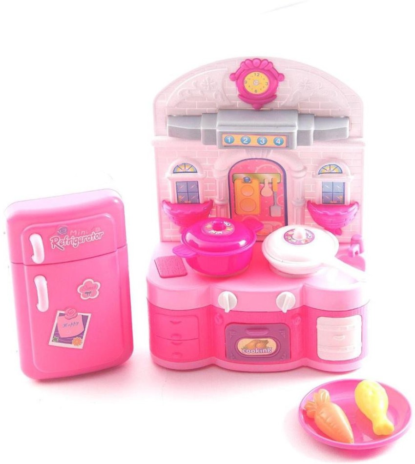  Mini Dollhouse Fridge Miniature Dollhouse Refrigerator Mini  Fridge Toy with Food Mini Toy Refrigerator with Ice Cubes Kids Play Kitchen  Furniture Toy Set : Toys & Games