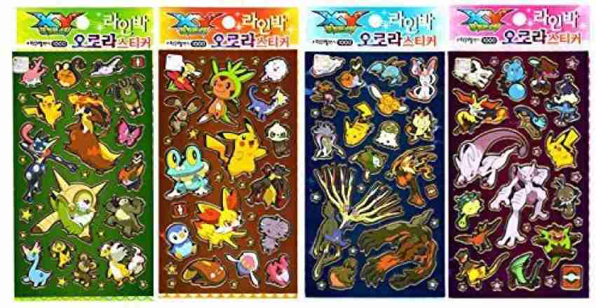 Pokemon Puffy Sticker Sheet : Aurora Blue