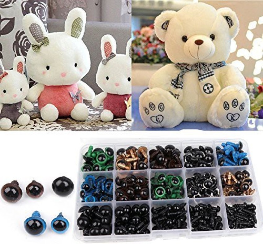 Set Of 264Pcs Black Plastic Doll Eyes For Crafts