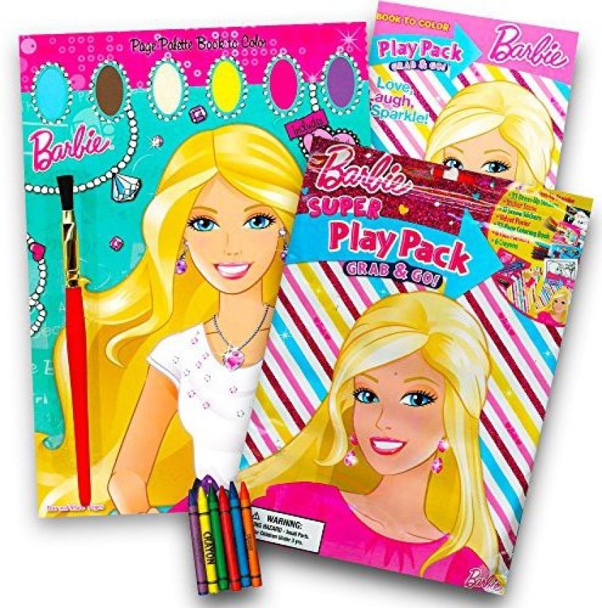 Generic Barbie Classic Paint with Water Book Set with Paint Brush