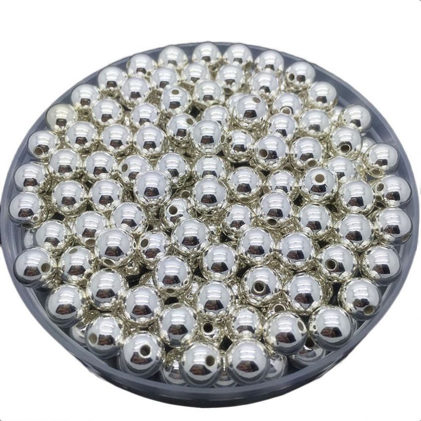 SPARKLE Jewellery Making Round Balls beads Silver plated 4MM 001 Jewellery Making Round Balls beads Silver plated 4MM 001 Buy Jewellery making Silver plated Brass Balls are of pure brass made without ...