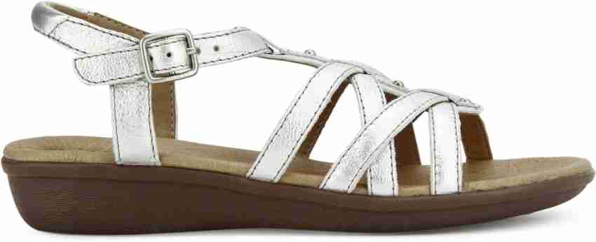 CLARKS Manilla Bonita Silver Leather Women Silver Flats Buy