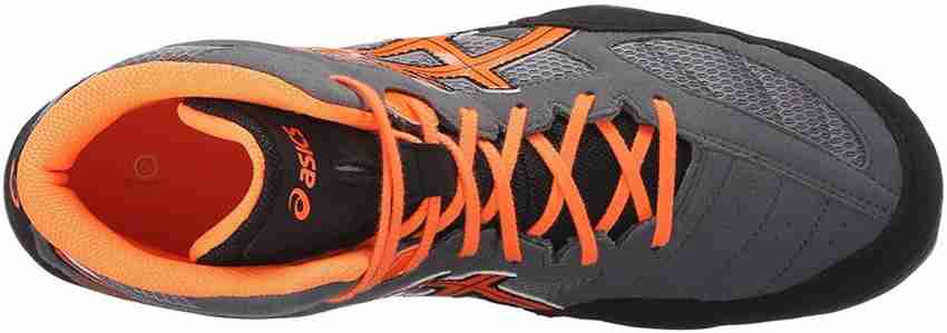 Asics Snapdown Wrestling Shoes Shark Hot Orange Black 11 US