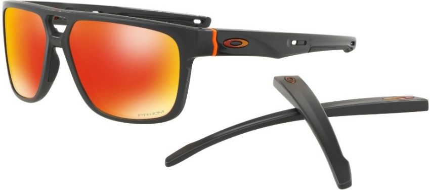 Buy OAKLEY CROSSRANGE PATCH Rectangular Sunglass Orange For Men