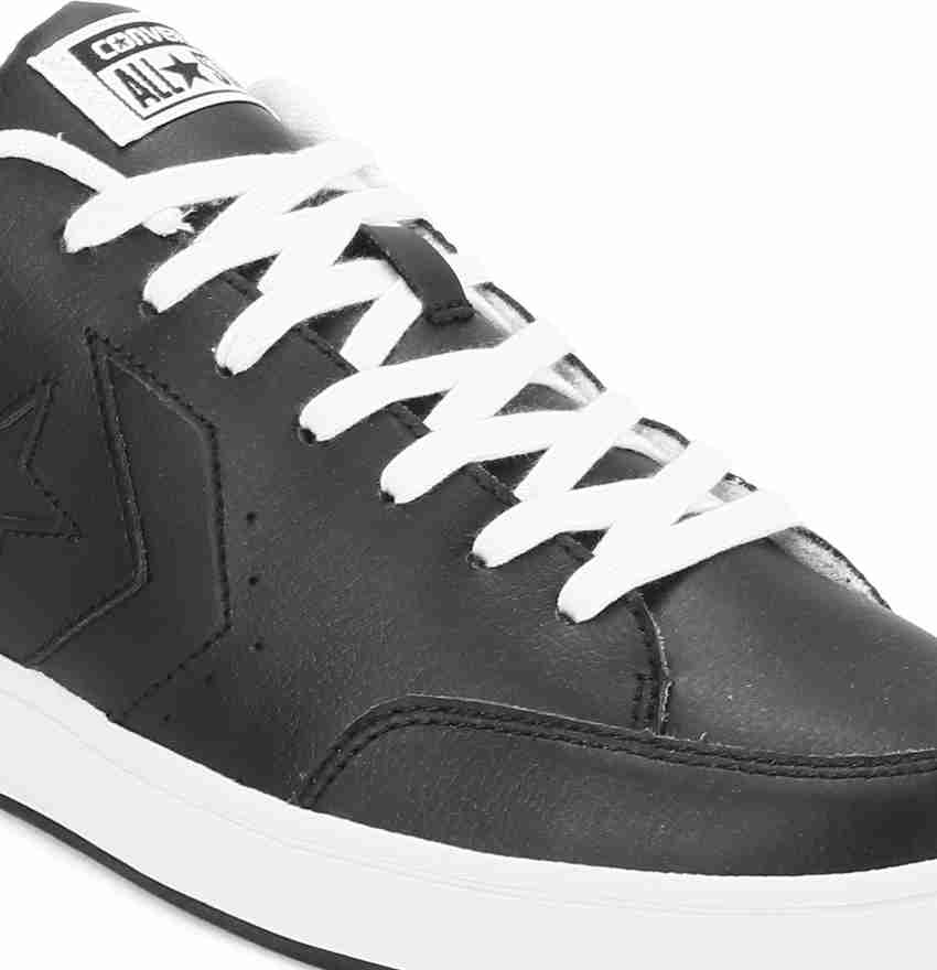 Converse star court on sale black