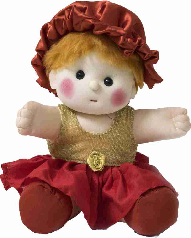 lovely toys Baby Doll Girl Sania Golden Red Color Baby Doll