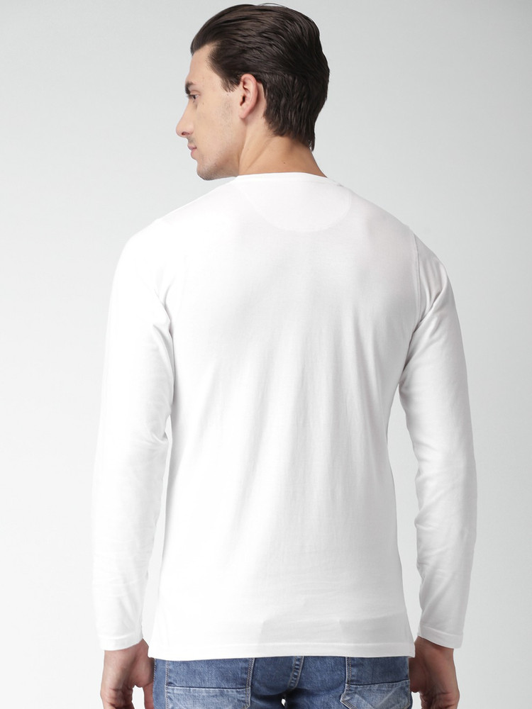 GARCON Solid Men Round Neck White T-Shirt - Buy WHITE GARCON Solid 