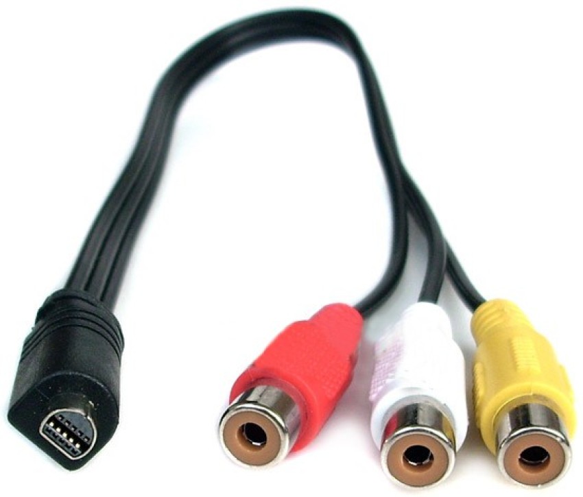 3.5mm to 3 RCA AV A/V Audio Video TV Cable Cord Lead For Sony Digital  Camcorder