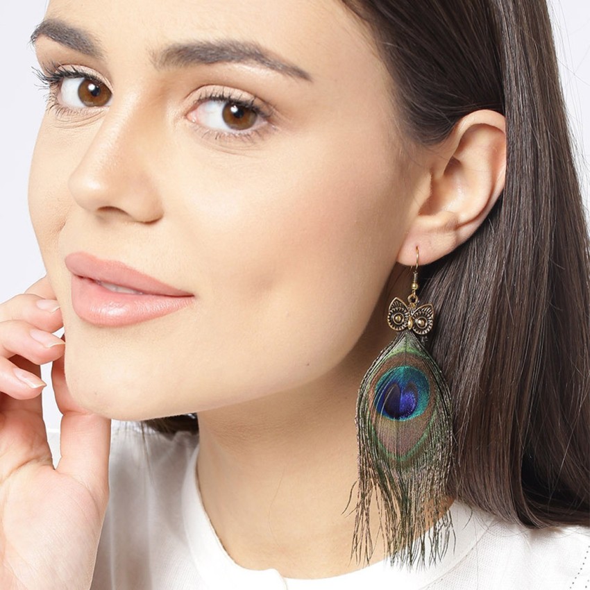 Peacock sales earrings flipkart