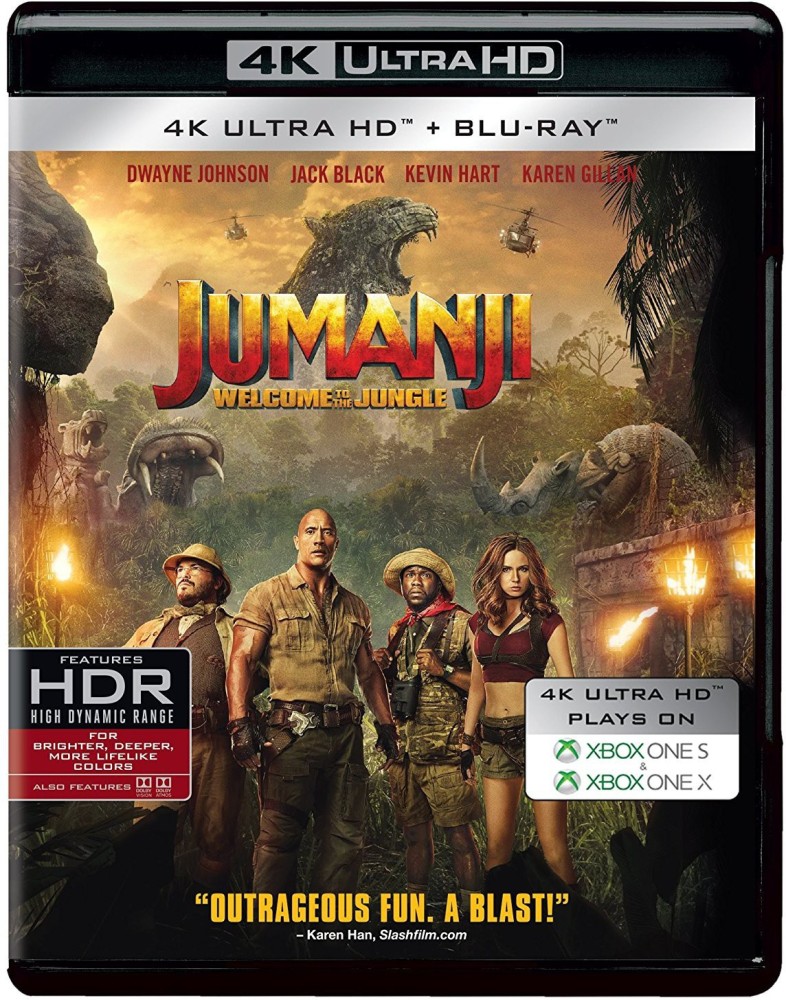 Jumanji Welcome to the Jungle 4K UHD Blu ray 2 Disc Set