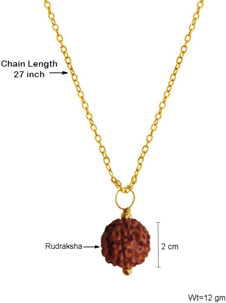 Single rudraksha gold deals chain