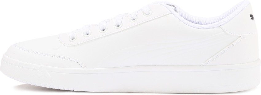 Puma court breaker store bold white sneakers