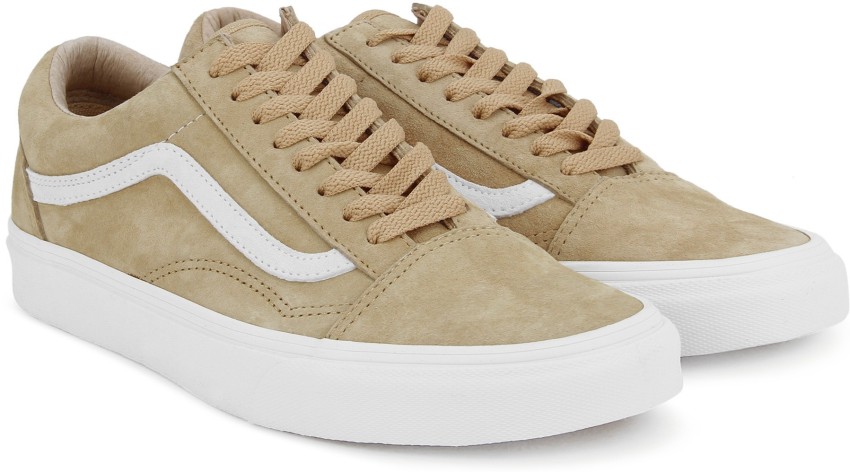 VANS Old Skool Sneakers For Men Buy Pig Suede porcini blanc de blanc Color VANS Old Skool Sneakers For Men Online at Best Price Shop Online for Footwears in India