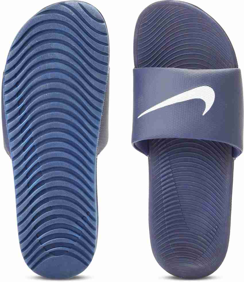 Nike kawa slide hot sale navy blue