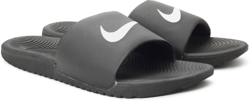 Nike kawa slide gray deals