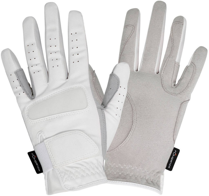 Fouganza by Decathlon GLOVES GRIPPY WHITE Riding Gloves Buy