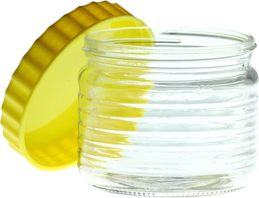 Buy Yera Glass Jar/Container With Golden Metal Lid - Dishwasher