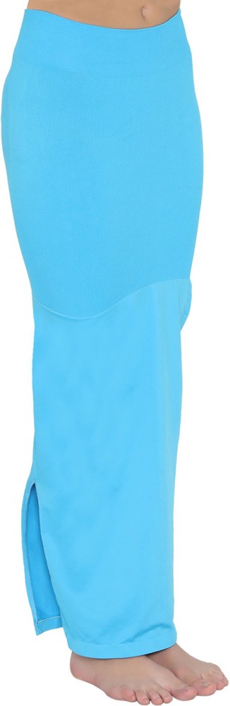 Buy Saree Shapewear Petticoat with Side Slit in Light Blue Online India,  Best Prices, COD - Clovia - SW0023P47