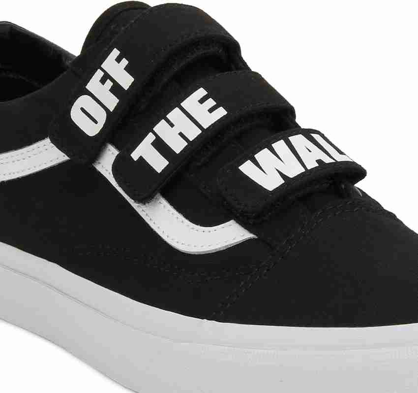 White vans off the wall velcro Clearance
